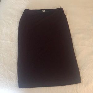 NWT burgundy below the knee stretch skirt